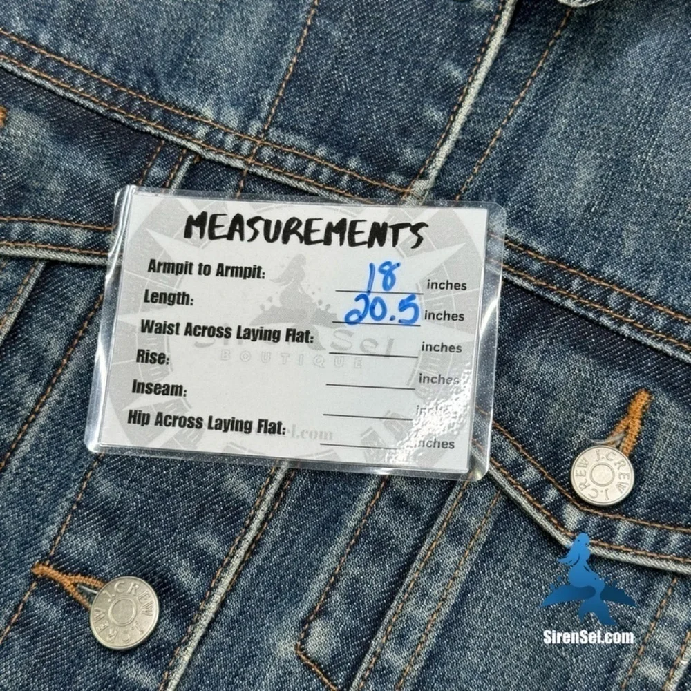 1059 J.Crew Classic Denim Jacket - S - Blue